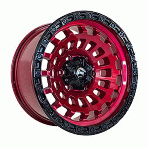 Литые диски Off Road Wheels OW1025 R17 6x139,7 9 ET-11 DIA110.6 RED BLACK LIP BLACK RIVETS