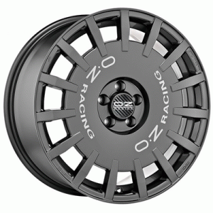 Литые диски OZ Rally Racing R18 5x112 8 ET45 DIA75.1 dark graphite+silver lettering