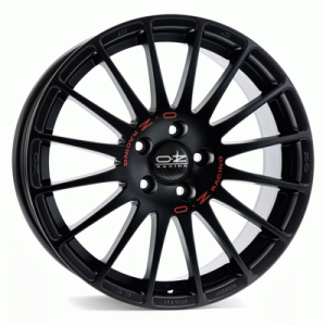 Литі диски OZ Superturismo GT R15 4x100 6.5 ET43 DIA68.1 matt black+red lettering