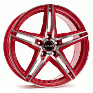 Литі диски Borbet XRT R17 5x112 8 ET45 DIA72.6 red polished(арт.83-221-98256)