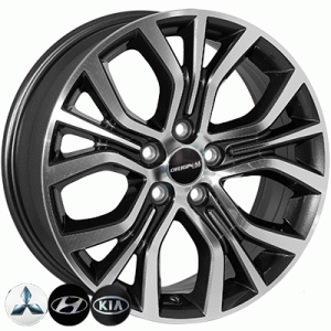 Литые диски ZF TL1481NW R18 5x114,3 7 ET38 DIA67.1 GMF