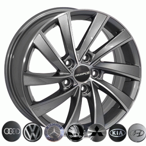 Литі диски Zorat Wheels (ZW) BK5290 R16 5x105 6.5 ET39 DIA56.6 GP(арт.5-21-116765)