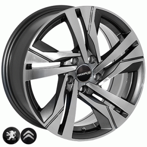 Литые диски Zorat Wheels (ZW) BK5543 R16 5x108 7 ET45 DIA65.1 GP(арт.5-21-116841)